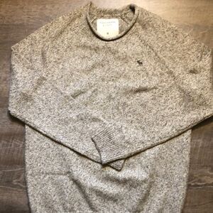 Abercrombie and Fitch Mens Roll Neck Sweater Tan Medium Never Worn